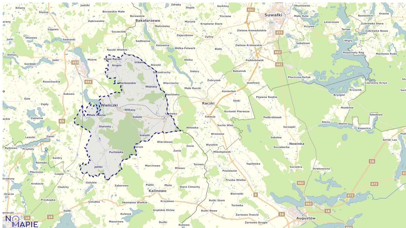Mapa wyborów do sejmu Wieliczki